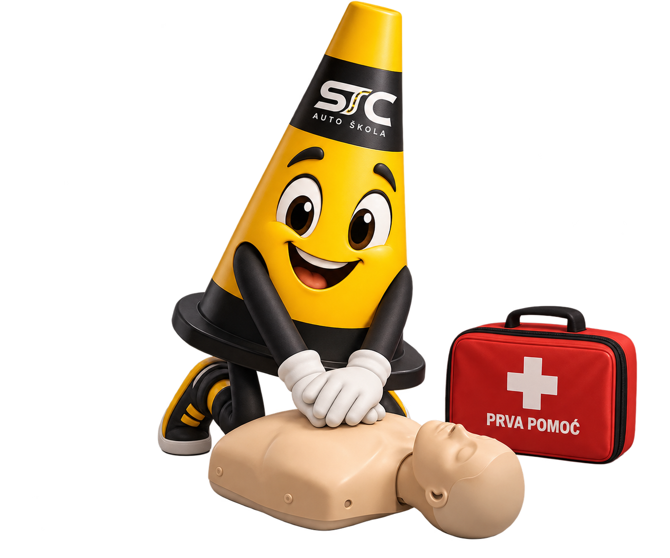 STC maskota vežba prvu pomoć